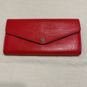 Louis Vuitton Red Epi Leather Wallet